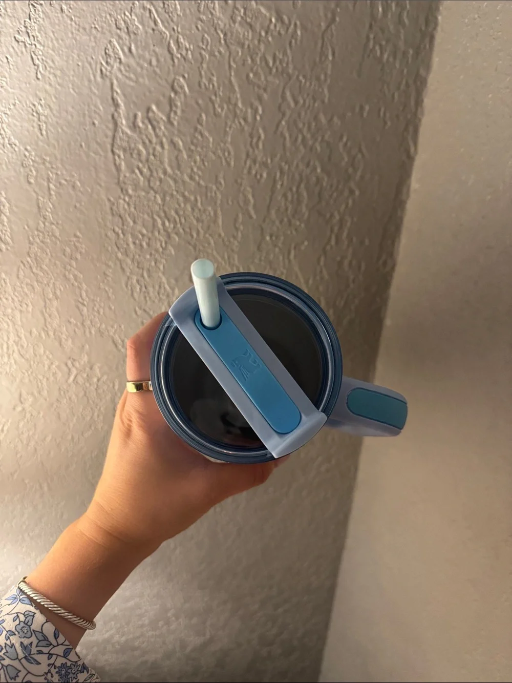 Love Shack Fancy x Stanley Light Blue Floral Insulated Cup